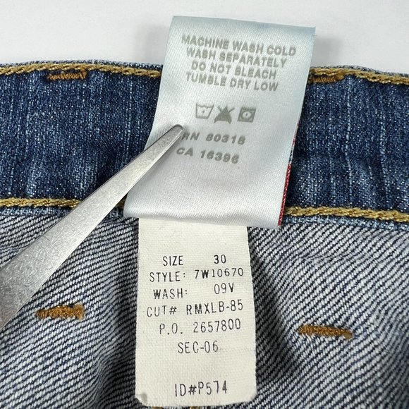 Lucky Brand Jean Women 30 Classic Fit Baby Boot Blue Faded Whisker Stretch Denim - Picture 8 of 16